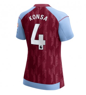 Aston Villa Ezri Konsa #4 Hemmatröja Kvinnor 2023-24 Kortärmad